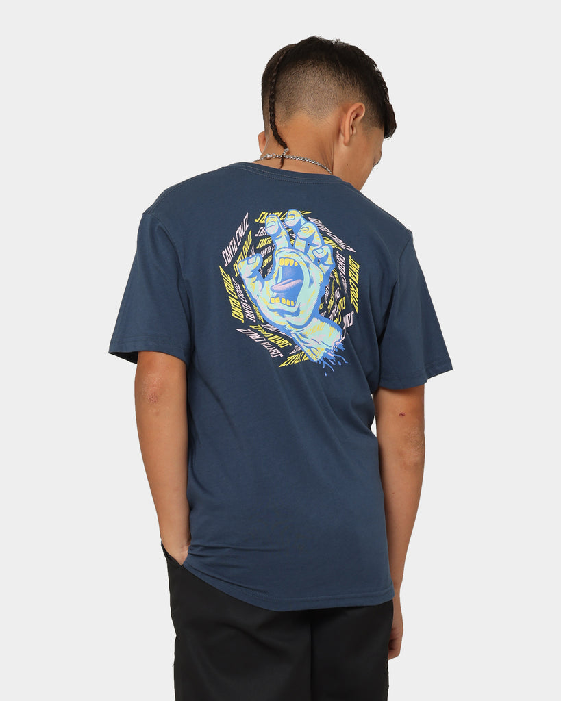 Santa Cruz Kids' Spiral Hand T-Shirt Navy | Culture Kings