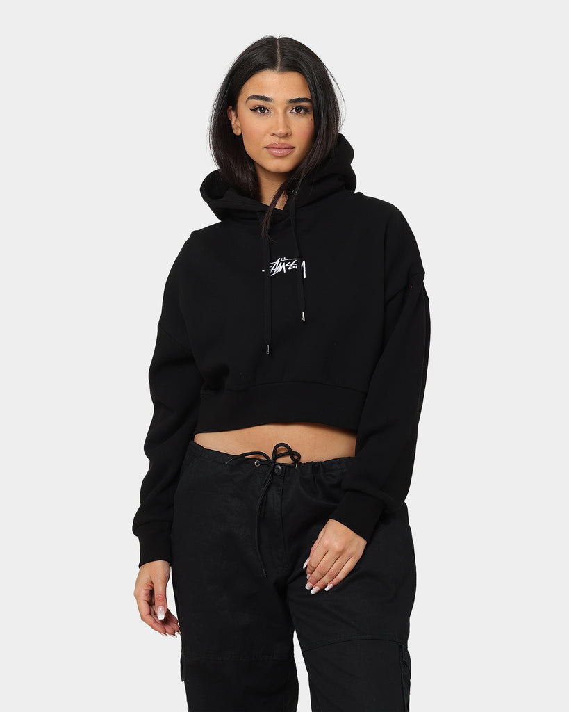 Stussy Women's Stock Hoodie Black | Culture Kings