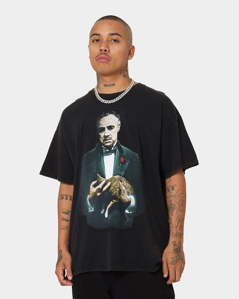 American Thrift X The Godfather The Godfather Cat Vintage T-Shirt Blac ...