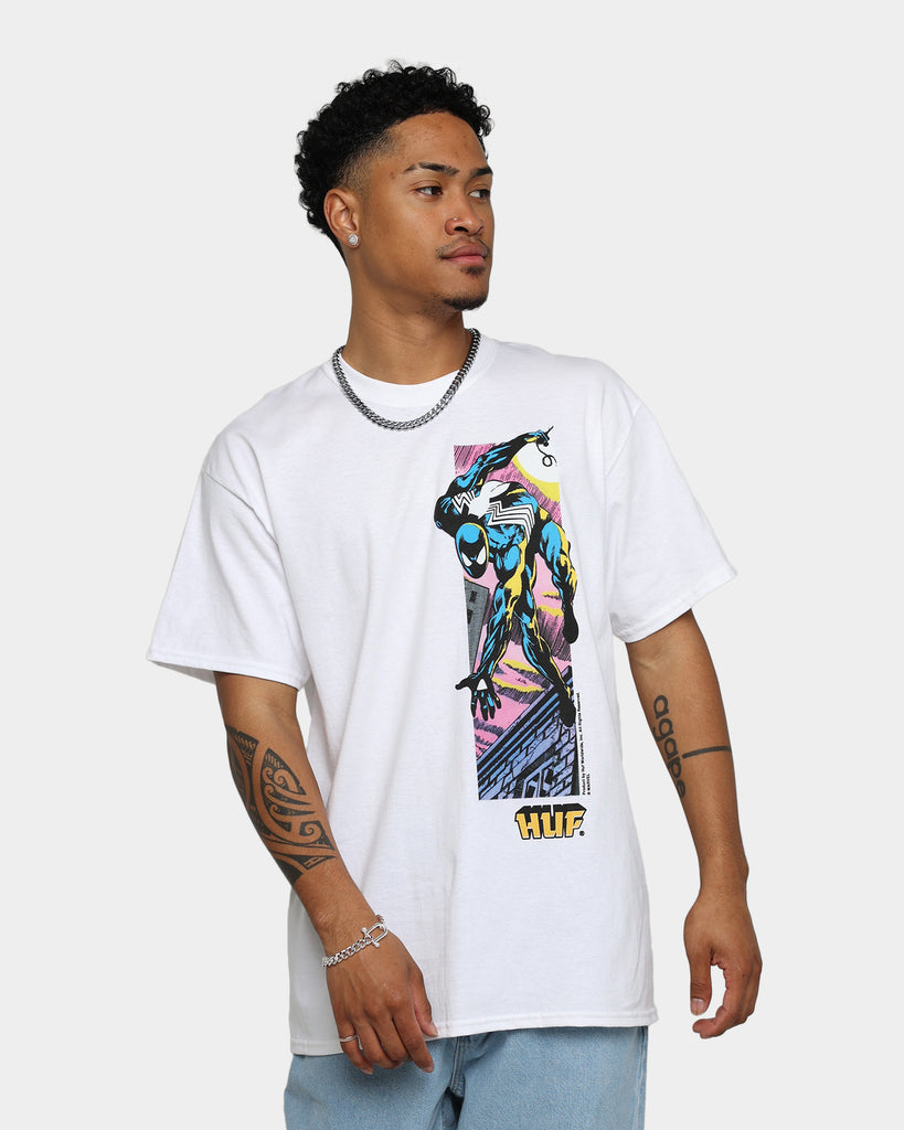 HUF X Marvel Web Off T-Shirt White | Culture Kings