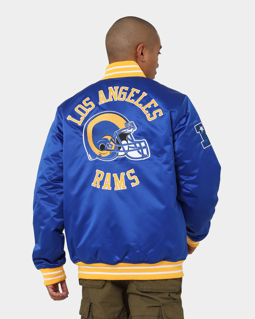 Mitchell & Ness Los Angeles Rams Heavyweight Satin Jacket Royal 