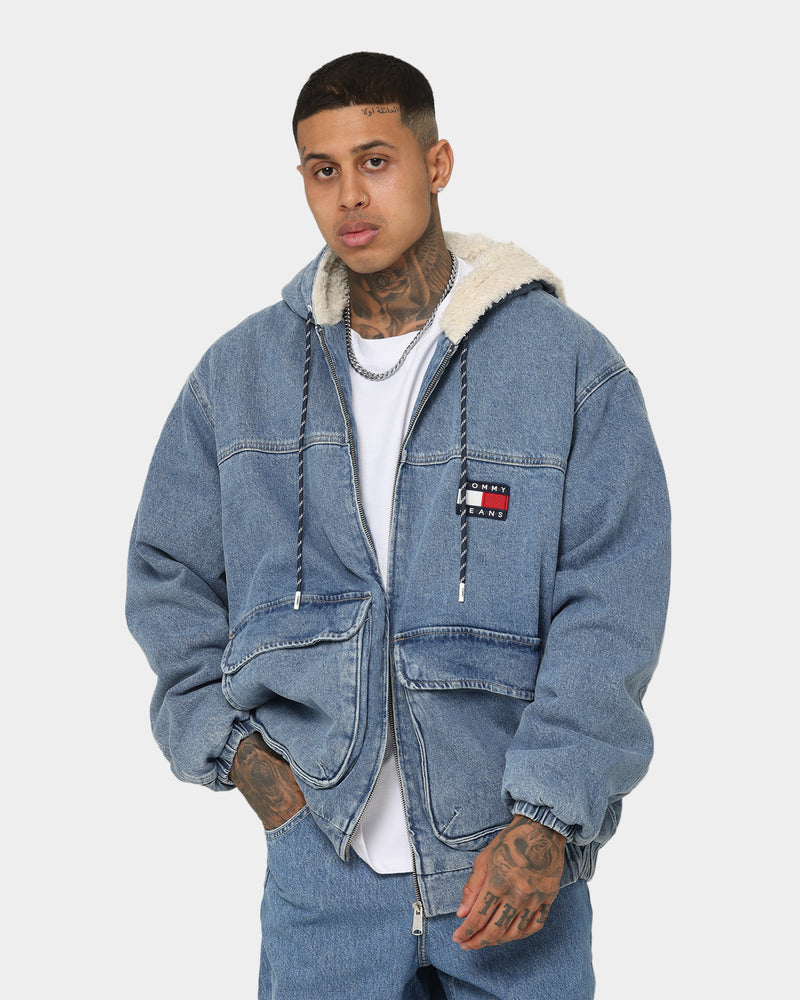 Tommy jeans store hooded sherpa parka