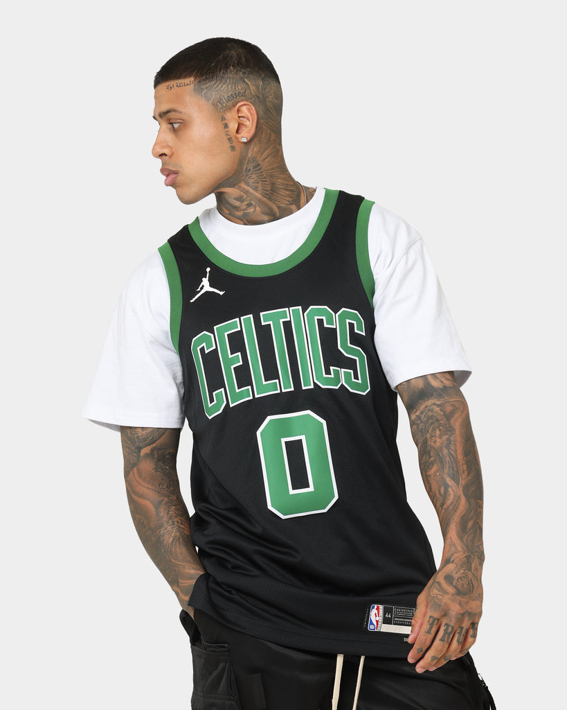 Men's Jordan Brand Jayson Tatum Black Boston Celtics 2022/23 Statement  Edition Name & Number T-Shirt