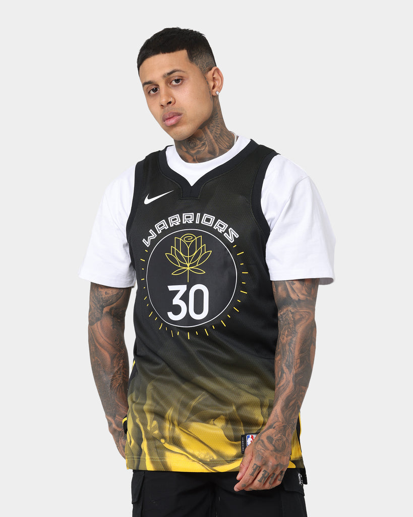 NIKE WARRIORS #30 STEPHEN CURRY CITY EDITION JERSEY 'BLACK