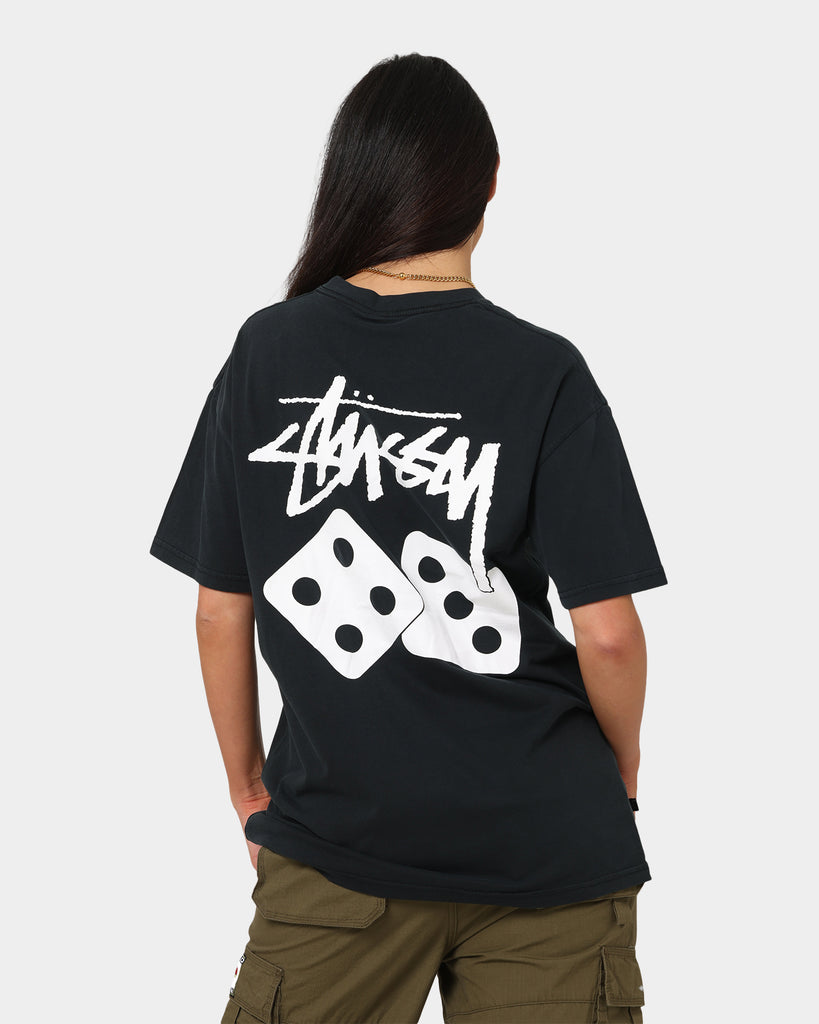 Stussy Dice 50/50 T-Shirt Pigment Black | Culture Kings