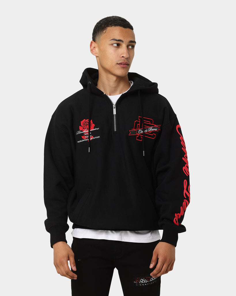 Carré Team Paris 3/4 ZIp Hoodie Black | Culture Kings