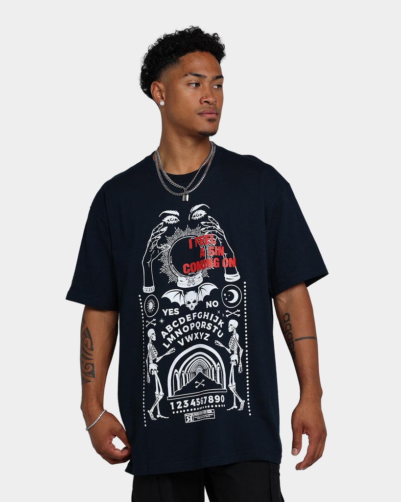 Rats Get Fat I Feel A Sin Coming On T-Shirt Navy | Culture Kings