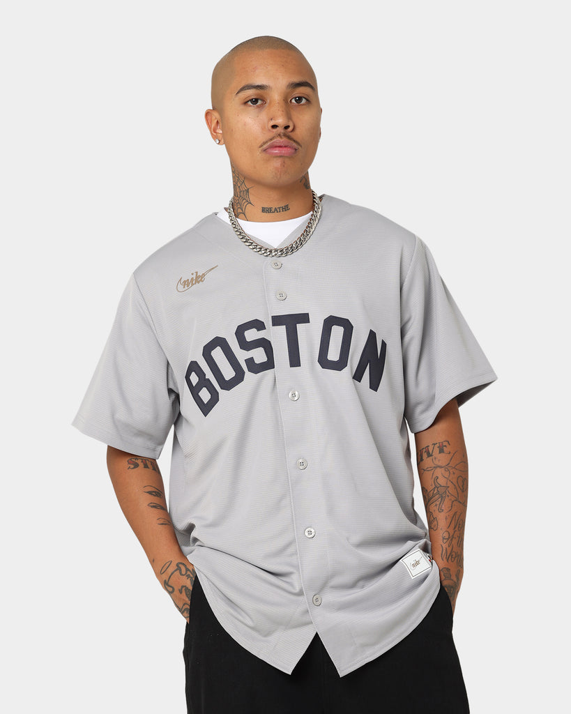 Nike Boston Red Sox Official Cooperstown Jersey Dugout Grey | Culture Kings