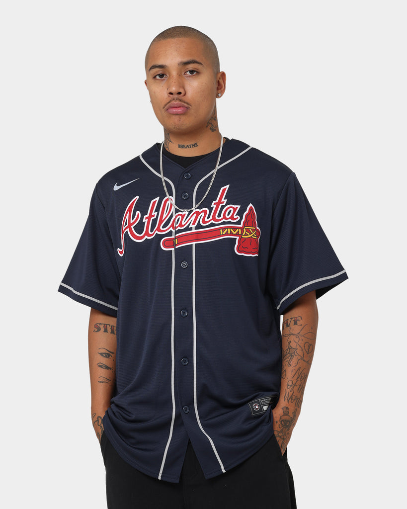 Nike Atlanta Braves Official Rep Jersey Team Dark Navy | Culture Kings