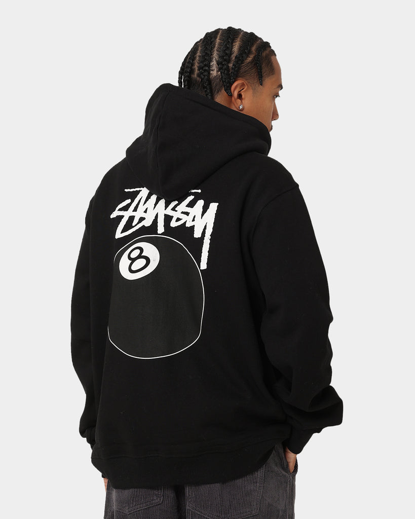 Stussy Solid 8 Ball Zip Hoodie Black | Culture Kings