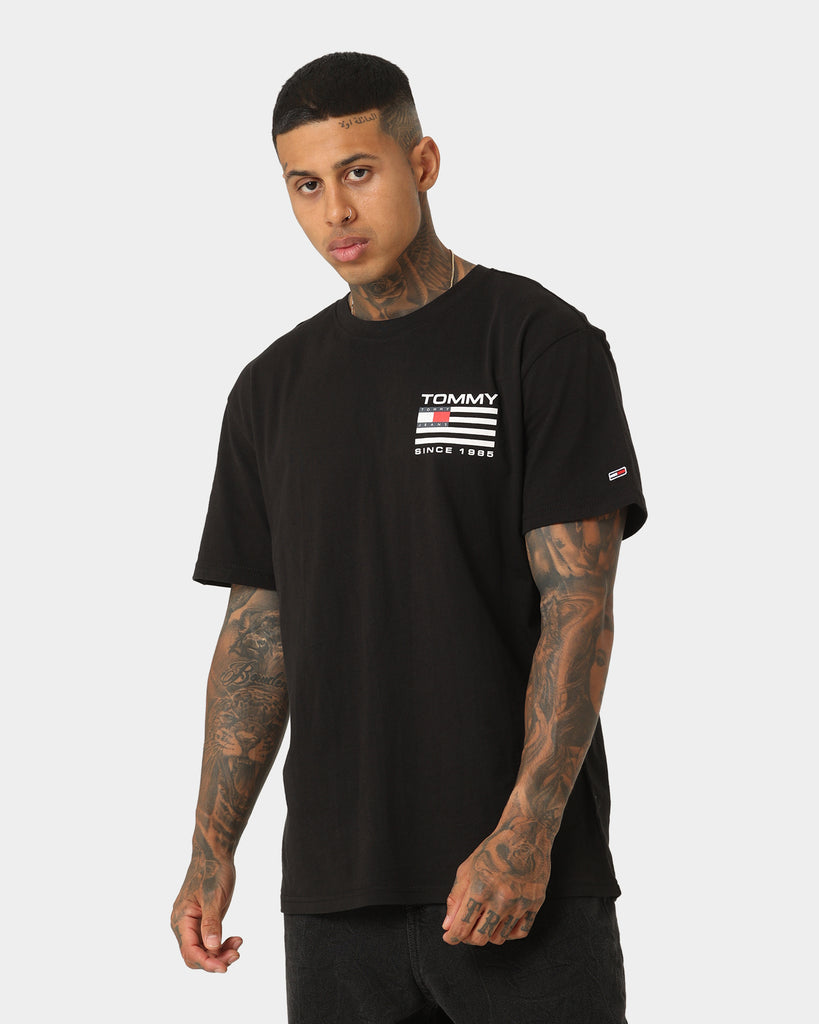 Tommy Jeans Classic RWB Back Logo T-Shirt Black | Culture Kings