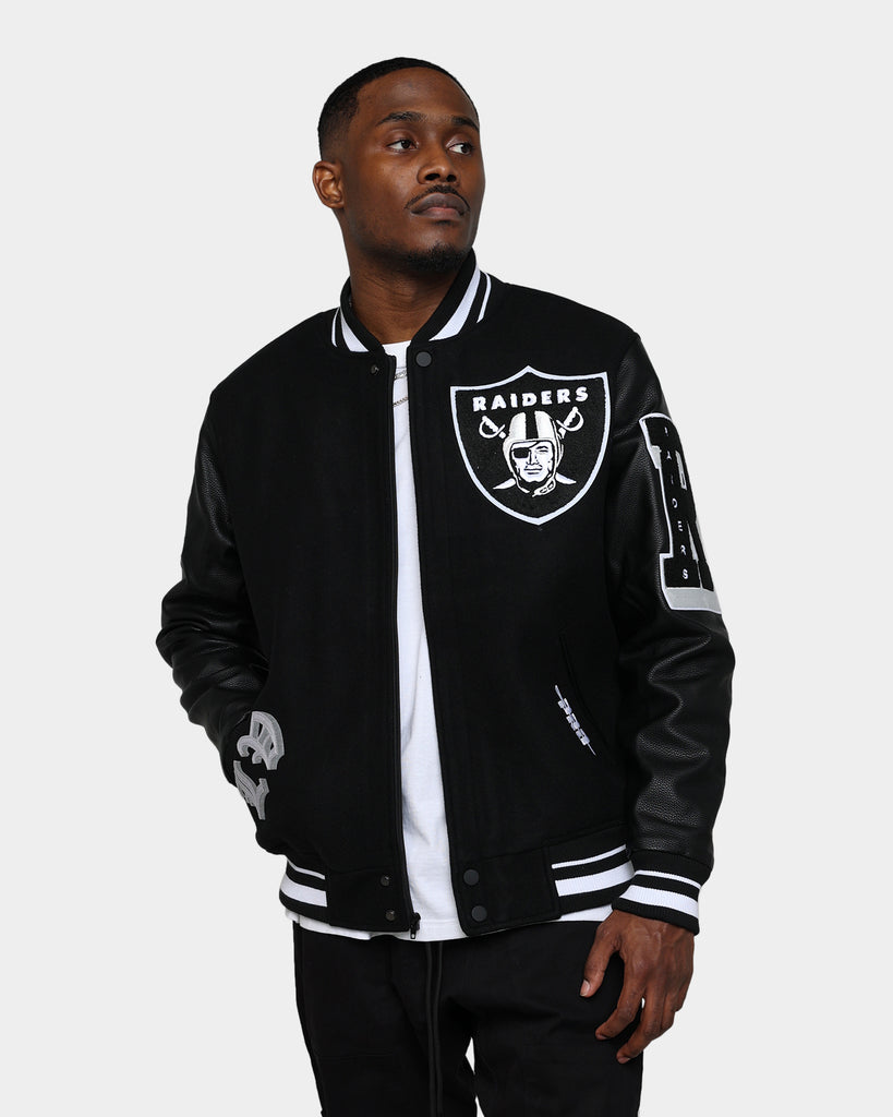 Pro Standard Las Vegas Raiders Old English Varsity Jacket Black ...