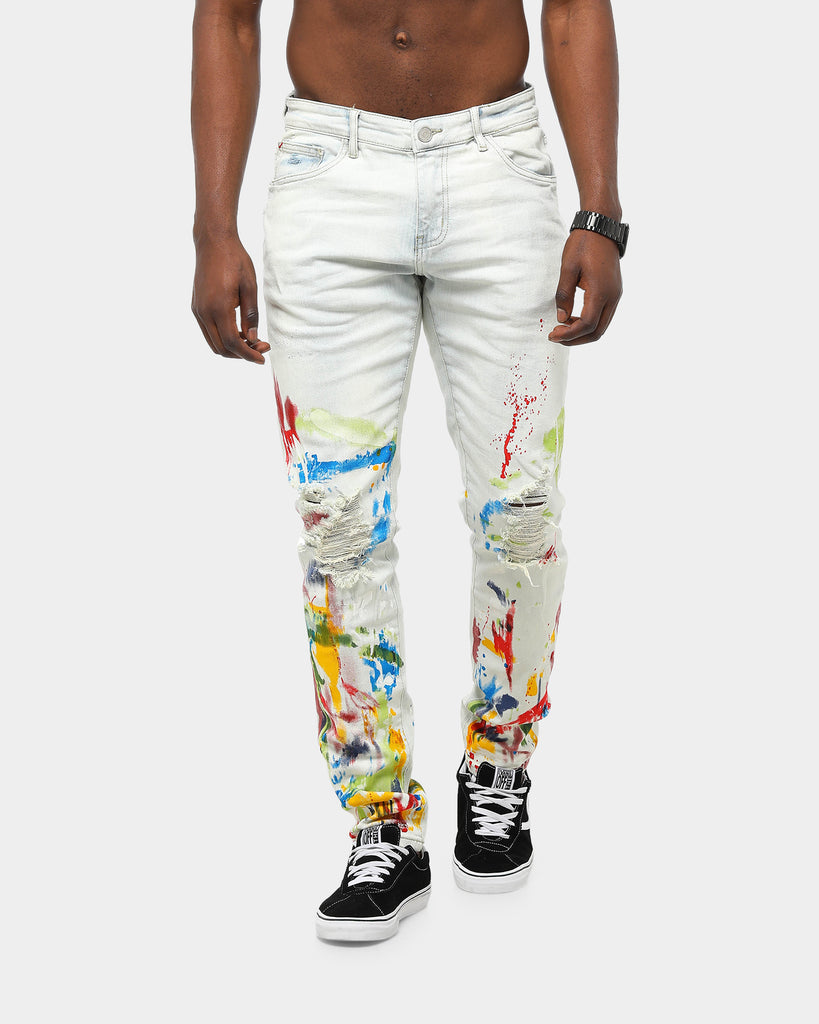 Lifted Anchors fashion Painted Black Jeans