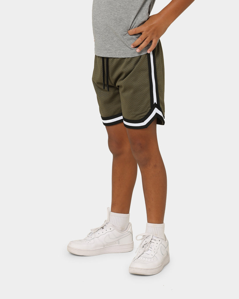 EN ES Kid's Mini Basketball Shorts Army Green | Culture Kings