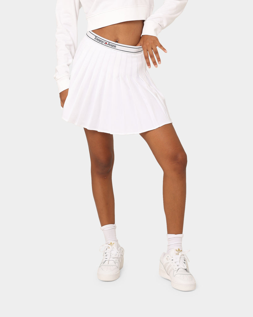 Mini Pleat Tommy Waistband TJW Jeans Women\'s Skirt Culture White | Kings Logo