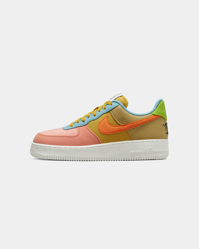 Nike Air Force 1 Lv8 Trainers Sail Sanded Gold Black Wheat Grass