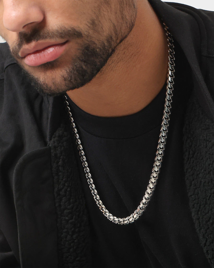 House Of Auric 10mm Cuban Link Chain Sterling Silver | Culture Kings