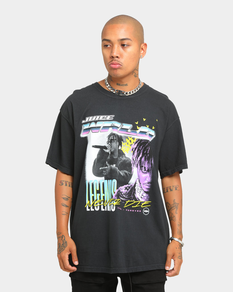 Juice Wrld Chrome Legend Vintage T-Shirt Black Wash | Culture Kings