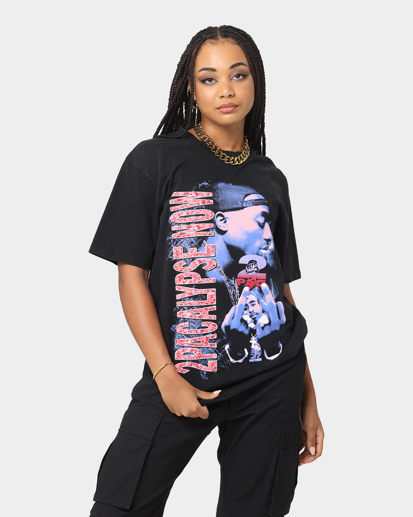 Tupac 2Pacalypse Now T-Shirt Black Wash | Culture Kings