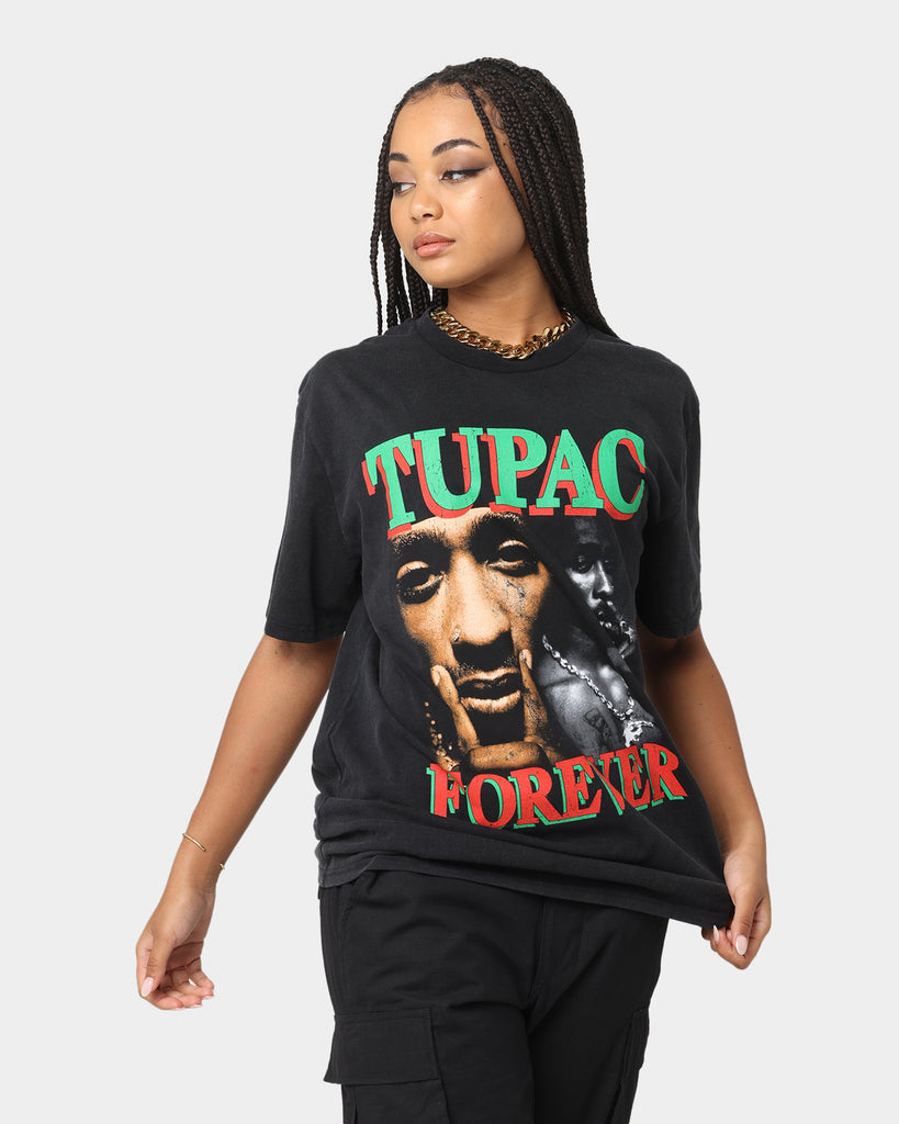 Tupac Forever T-Shirt Black Wash | Culture Kings