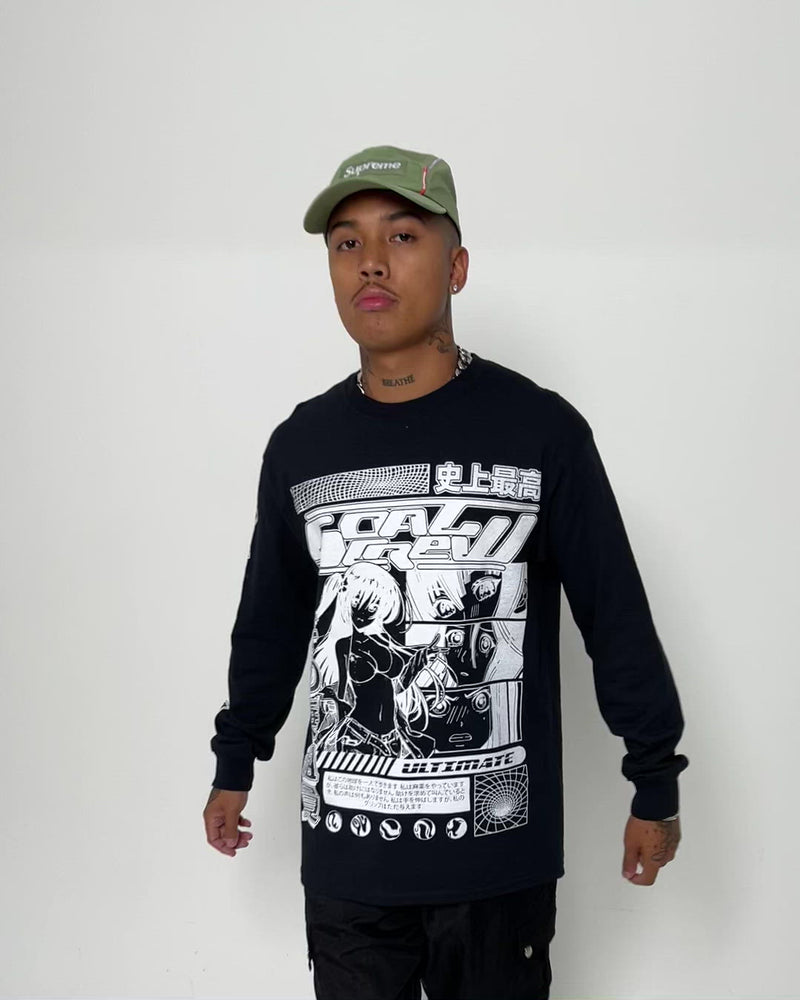 Goat Crew Harajuku Long Sleeve T-Shirt Black