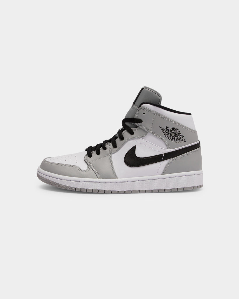 Jordan Men's Air Jordan 1 Mid 'Light Smoke Grey' Grey/Black/White ...