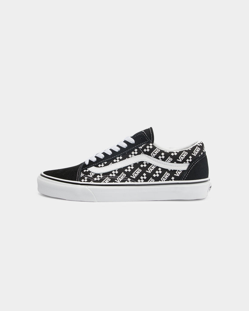 Vans Old Skool Logo Repeat Black/White | Culture Kings