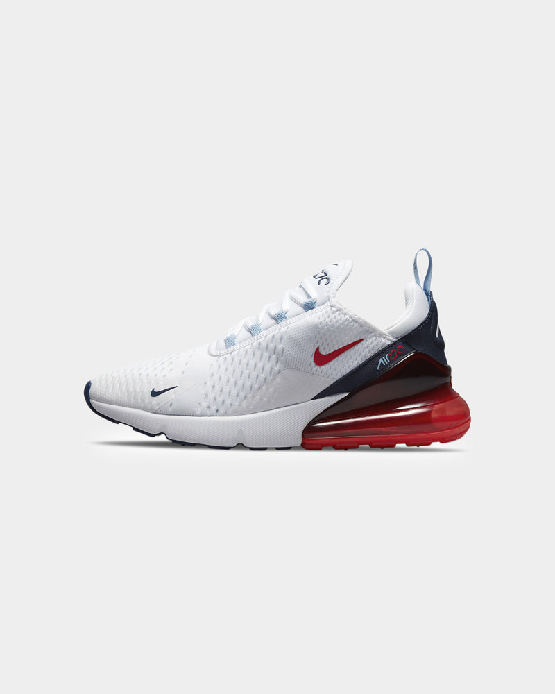 Nike 270 store white blue red