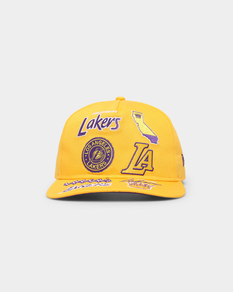 New Era Los Angeles Lakers 'Team Multi Logo' Old Golfer Snapback Team ...