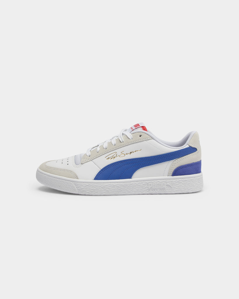 Puma Men's Ralph Sampson Lo Vintage White Blue Red 