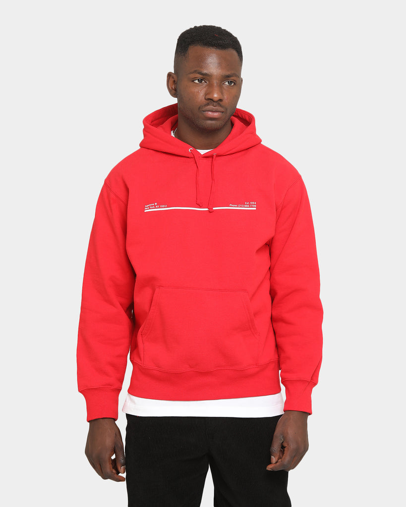 Supreme Shop Hooded Sweatshirt Red