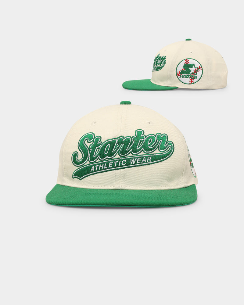 Starter Athletic Wear Natural Snapback Off White/Green