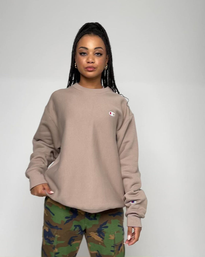 Champion Reverse Weave Crewneck Dark Khaki Culture Kings