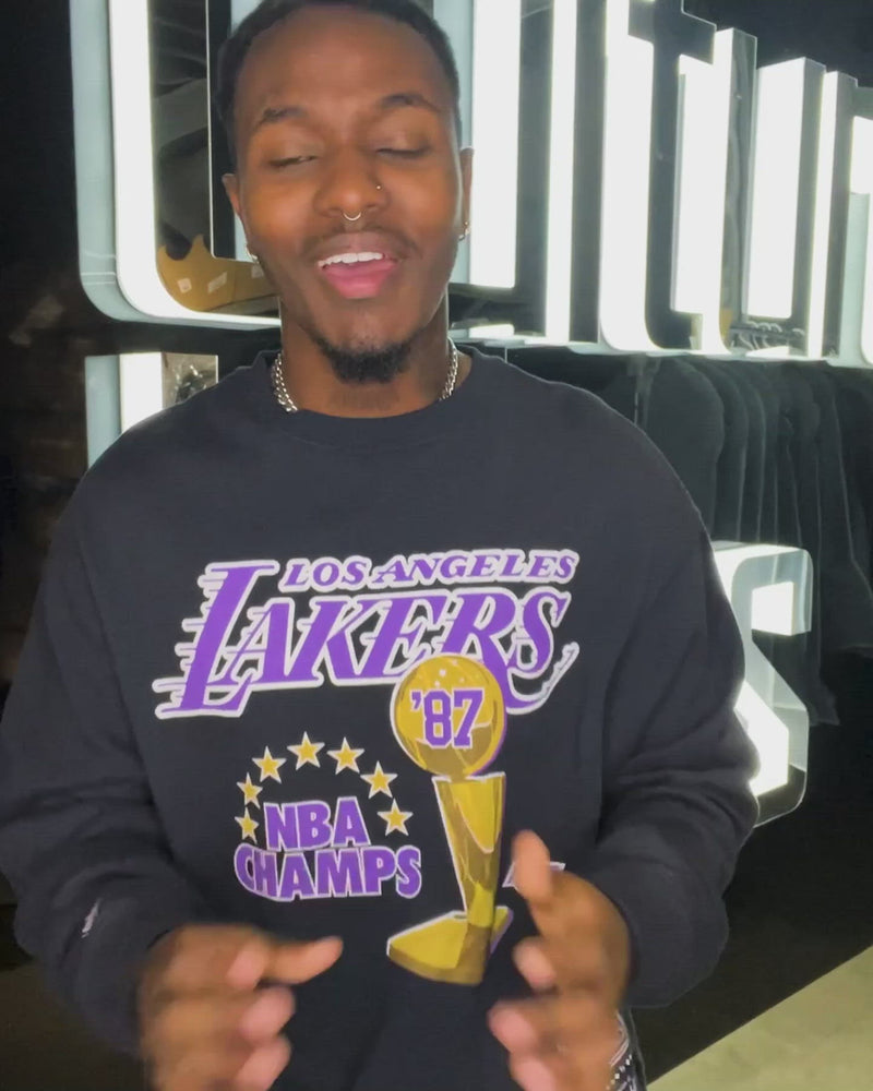 VINT 87 NBA CHAMPS CREW LAKERS - video with sound