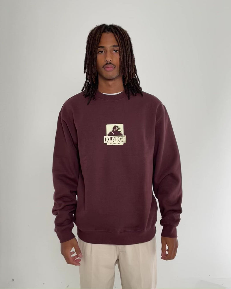 XLARGE 91 Crewneck Chocolate/Cream | Culture Kings