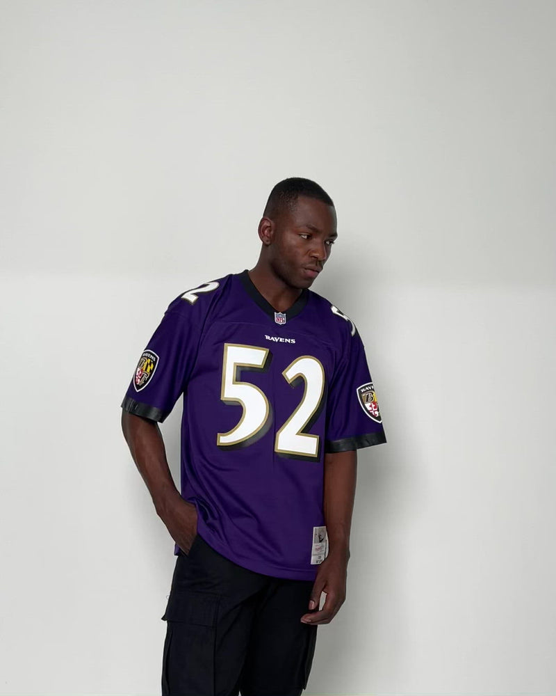 Mitchell And Ness NFL Legacy Jersey Ravens Lewis Black Purple (Mens)